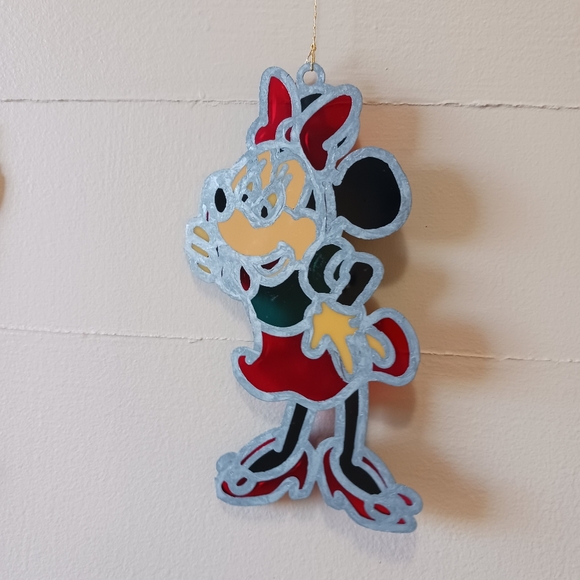 Vintage Disney Mickey, Minney Mouse, and Donald Stained Glass Sun Catchers - Picture 6 of 10
